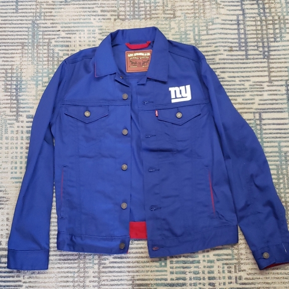 new york giants jean jacket
